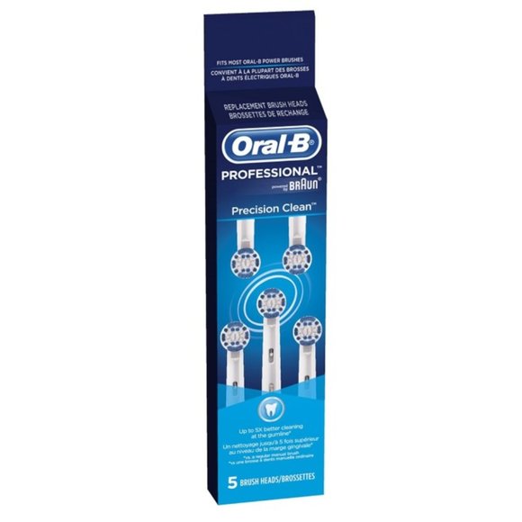 Oral-B Precision Clean 5-pk NWT + Equate (pk of 2) Replacement Toothbrush Heads - Picture 3 of 7